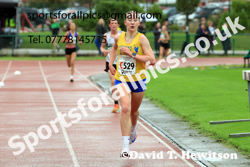 Girls Under-15s 2025 Northern Athletics Autumn Road Relays, Leigh, Lancashire. Photo: David T. Hewitson/Sports for All Pics